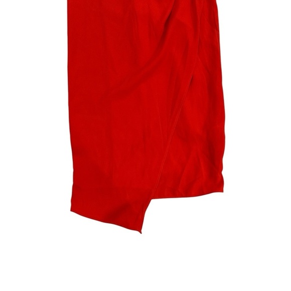 ASOS red draped wrap dress nwt - Picture 6 of 10